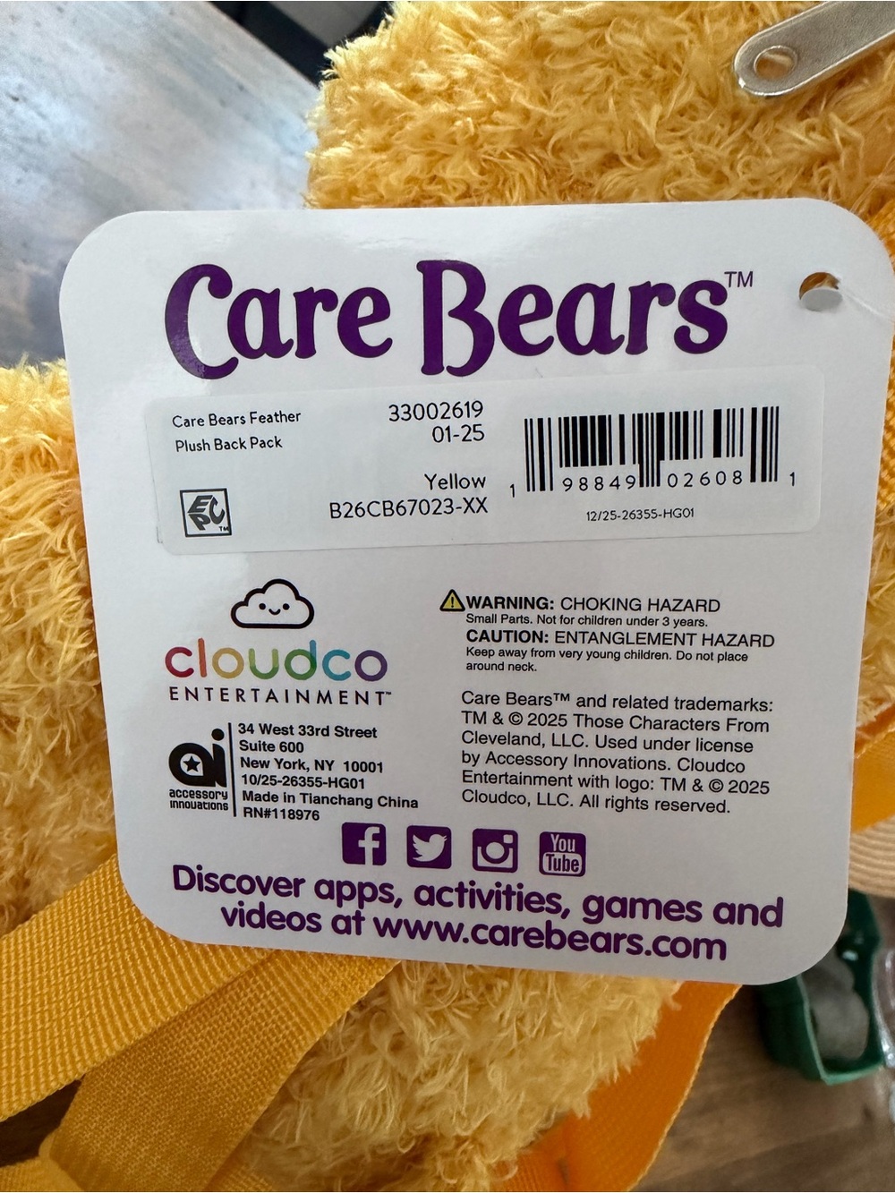 Care Bears back pack - Picture 3 of 4